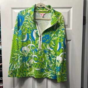 Lilly Pulitzer Blue and Green Pullover Top